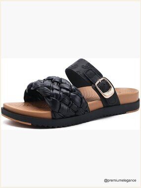 Orthopedic Arch Support Open Toe Sandals with Adjustable Buckle